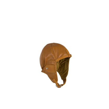 Driver Helmet - Perforated glossy leather