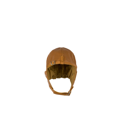 Driver Helmet - Perforated glossy leather