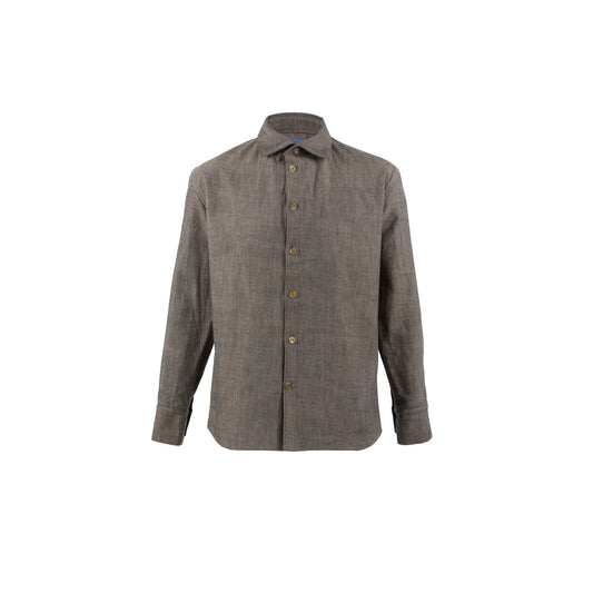 70’S Shirt - Red selvedge denim canvas