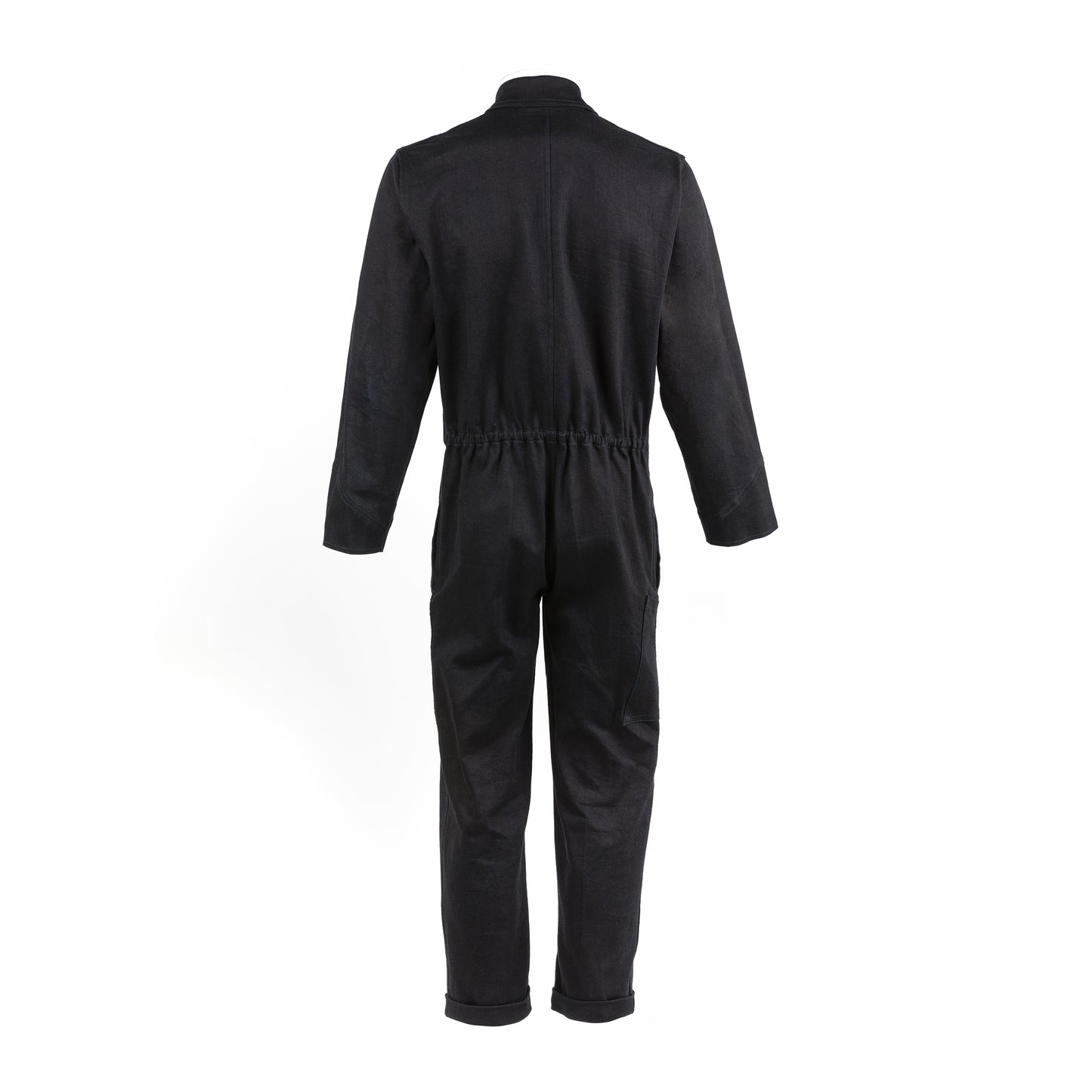 Black Cotton Overall - Dyed Denim Canvas